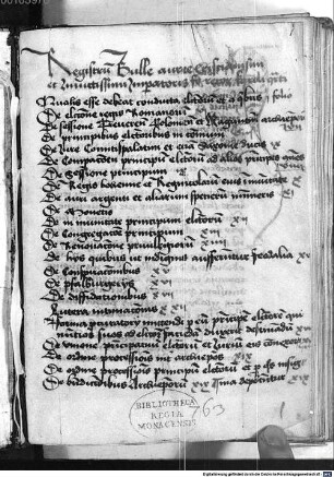 Imperatoris Caroli IV Bulla aurea [u.a.] - BSB Clm 14700