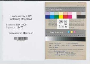 Entnazifizierung Hermann Schwaderer, geb. 11.02.1912 (Buchhalter)