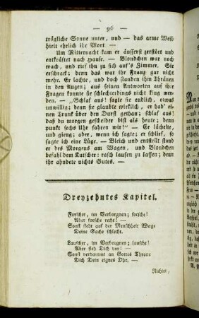 Dreyzehntes Kapitel. Forscher, im Verborgnen; forsche![...]