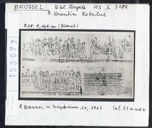 Brüssel, Bibl. Royale: MS II 3189, Saint Quentin Rotulus