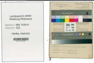 Entnazifizierung Heinrich Hartke , geb. 08.09.1908 (Maschinist)