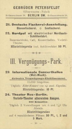 III. Vergnügungs-Park