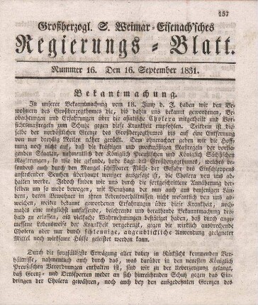 Nr. 16 : 16. September 1831