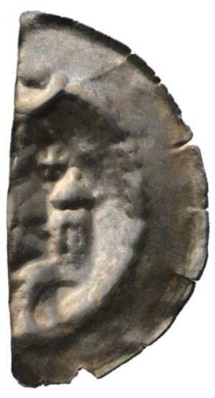 Fundmünze, Brakteat, um 1240 - 1260