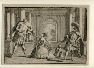 Karikatur zur Aufführung von Händels "Flavio", 1723