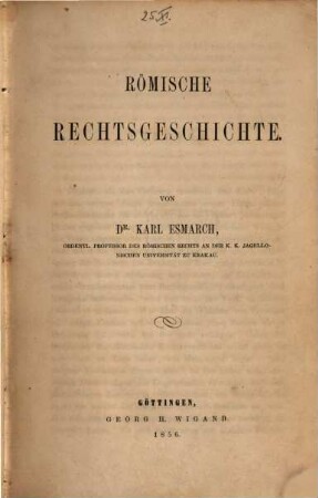 Römische Rechtsgeschichte