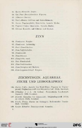 Zinn (Nr. 94-104)
