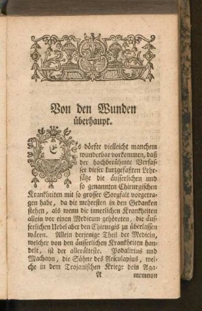 Von den Wunden überhaupt