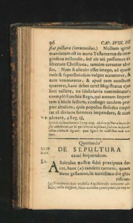 XVIII. De Sepultura.
