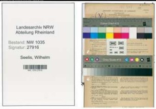 Entnazifizierung Wilhelm Seelis , geb. 09.08.1893 (Markscheider)