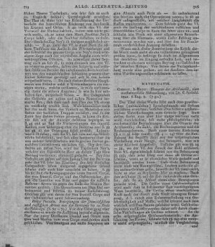 Seebold, C.: Elemente der Arithmetik, eine mathematische Abhandlung. Giessen: Heyer 1821