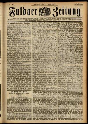 Ausgabe vom Dienstag, den 21. Juli 1891.