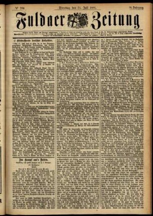 Ausgabe vom Dienstag, den 21. Juli 1891.