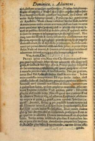 Sermonvm Dominicalivm, Ex Epistolis Et Evangeliis Totivs Anni. Pars ..., [1]. Pars Hyemalis