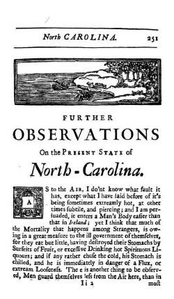 Further Observations on the Present State of North Carolina
