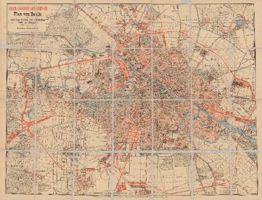 Plan von Berlin : mit sämtlichen Vororten und vollständiger Stadt- und Ringbahn : Beilage zum Berliner Adressbuch 1891