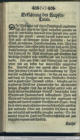 Erklärung des Kupfer-Tituls
