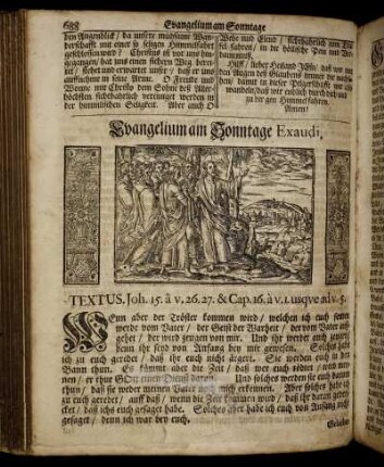 Evangelium am Sonntage Exaudi.