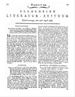 Ratschky, J. F.: Gedichte. Wien: Gräffer 1785