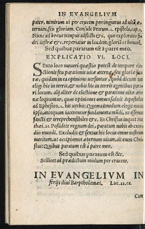 In Evangelium In feriis divi Barptholomaei. Luc. 22. ca.