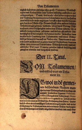 ChurFürstlicher Pfaltz Landt-Recht, 3. Von Testamenten vnd letzten Willen