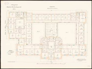 Oberverwaltungsgericht, Berlin-Charlottenburg: Grundriss Erdgeschoss 1:100