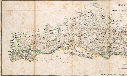 Karte: General Plan, der Berlin-Hamburger Eisenbahn