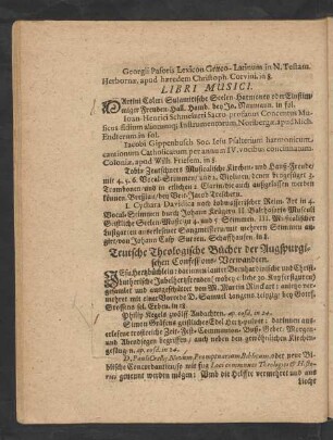 Teutsche Theologische Bücher der Augspurgischen Confessions-Verwandten.