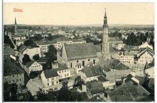 Zittau. Blick über die Stadt