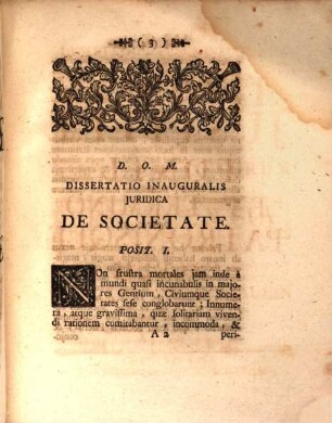 Diss. iur. inaug. de societate
