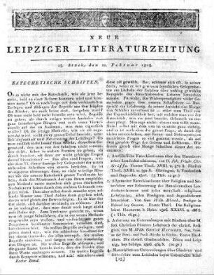 [Einführung in die Rubrik]: Katechetische Schriften