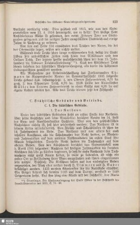 C. Städtische Gebäude und Betriebe