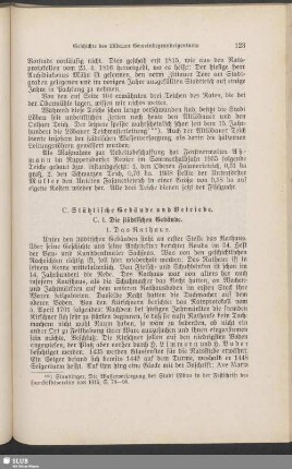 C. Städtische Gebäude und Betriebe