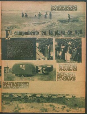 El campamento en la playa de Ajó [Fotografías]