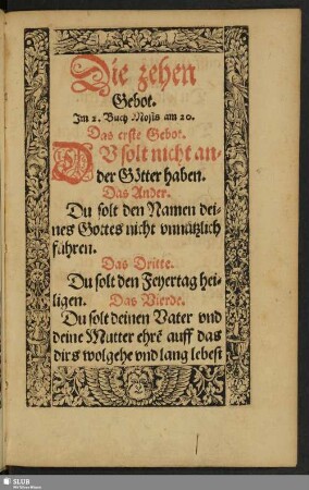Die zehen Gebote