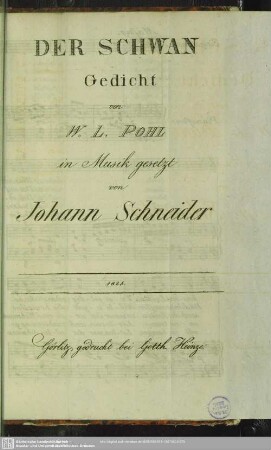 Der Schwan : Gedicht
