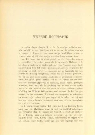 Tweede hoofdstuk