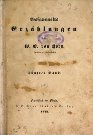 Gesammelte Erzählungen, 5