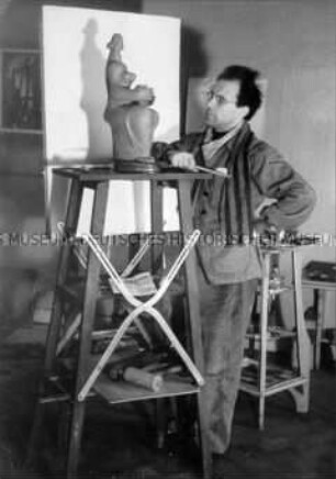 Theo Balden in seinem Atelier