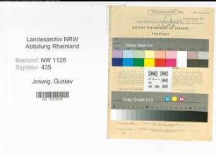 Entnazifizierung Gustav Joswig , geb. 25.12.1891 (Polizist)