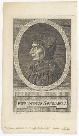 Bildnis des Hieronymus Savonarola
