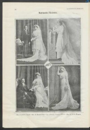 Matrimonios recientes [Fotografías]