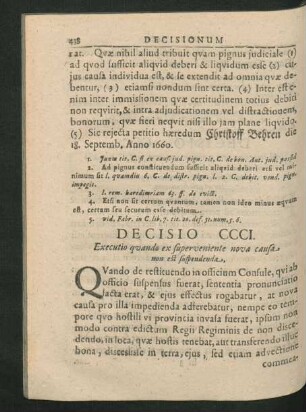 Decisio CCCI. - CCCC.