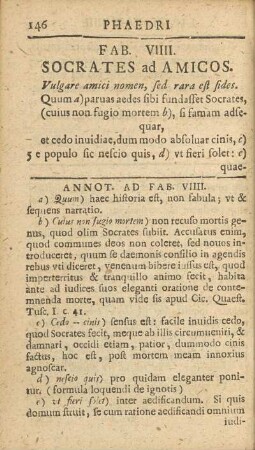 Fab. VIIII. Socrates ad Amicos