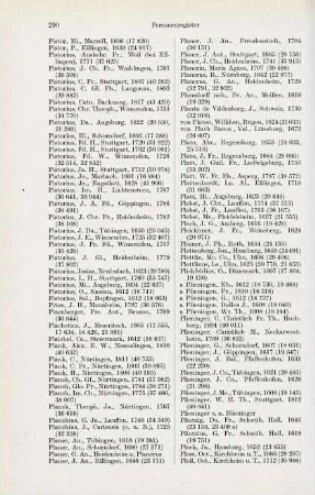 290-293, Pistor, Mi. - Putschius