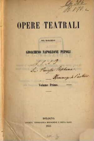Opere teatrali, 1