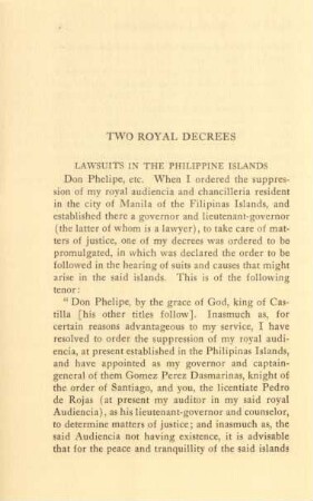 Two royal decrees