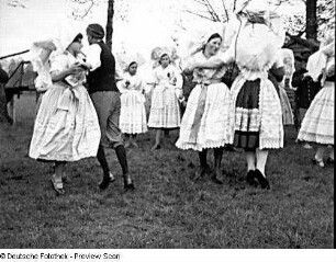 Spreewald. Sorbische Tanzgruppe