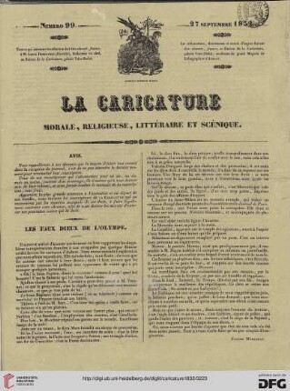 Numéro 99 (27 Septembre 1832)