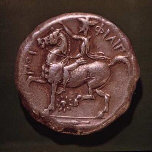 Tetradrachmon mit Thrakischem Reiter. Philipp II. von Makedonien